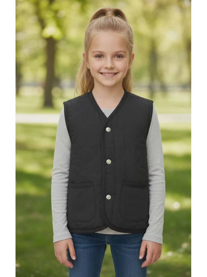 Prechodná dievčenská vesta- obojstranná