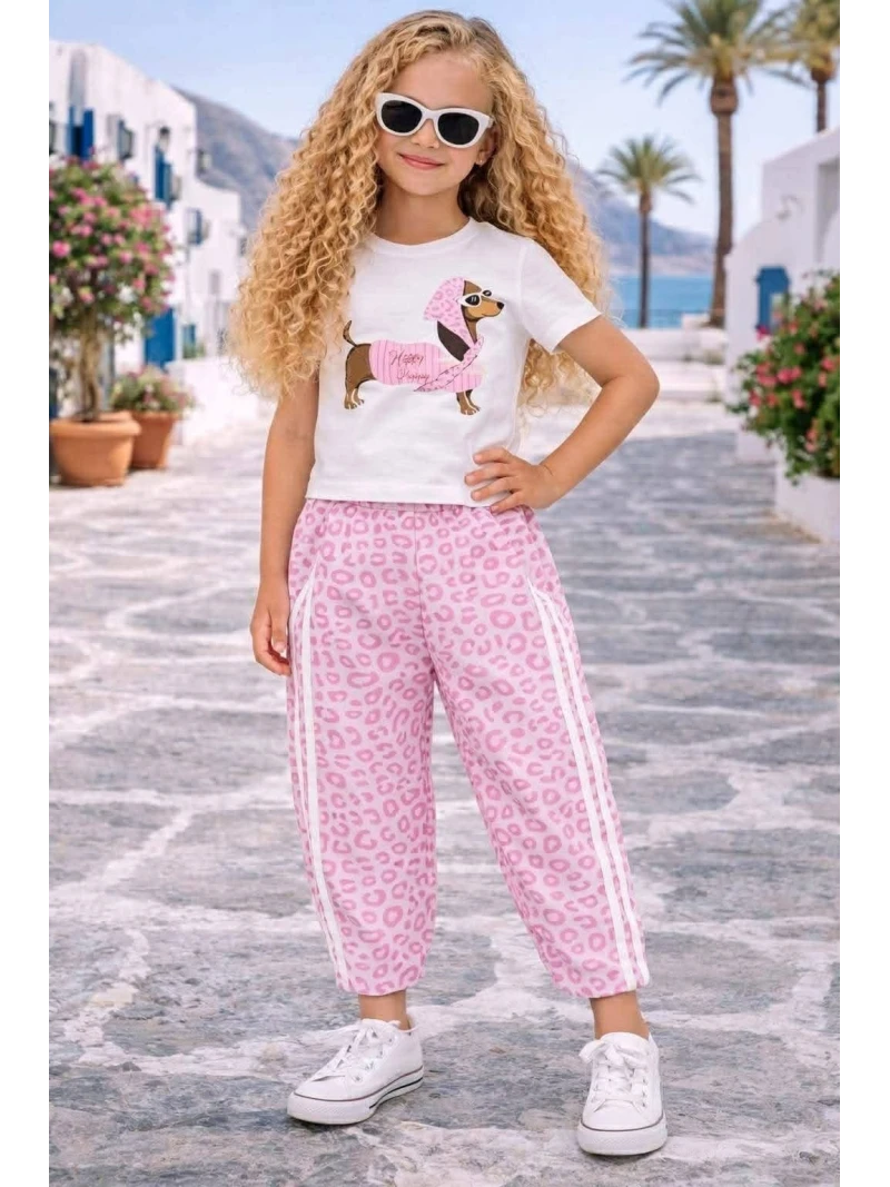 Dievčenský komplet LEO jazvečík viac farieb