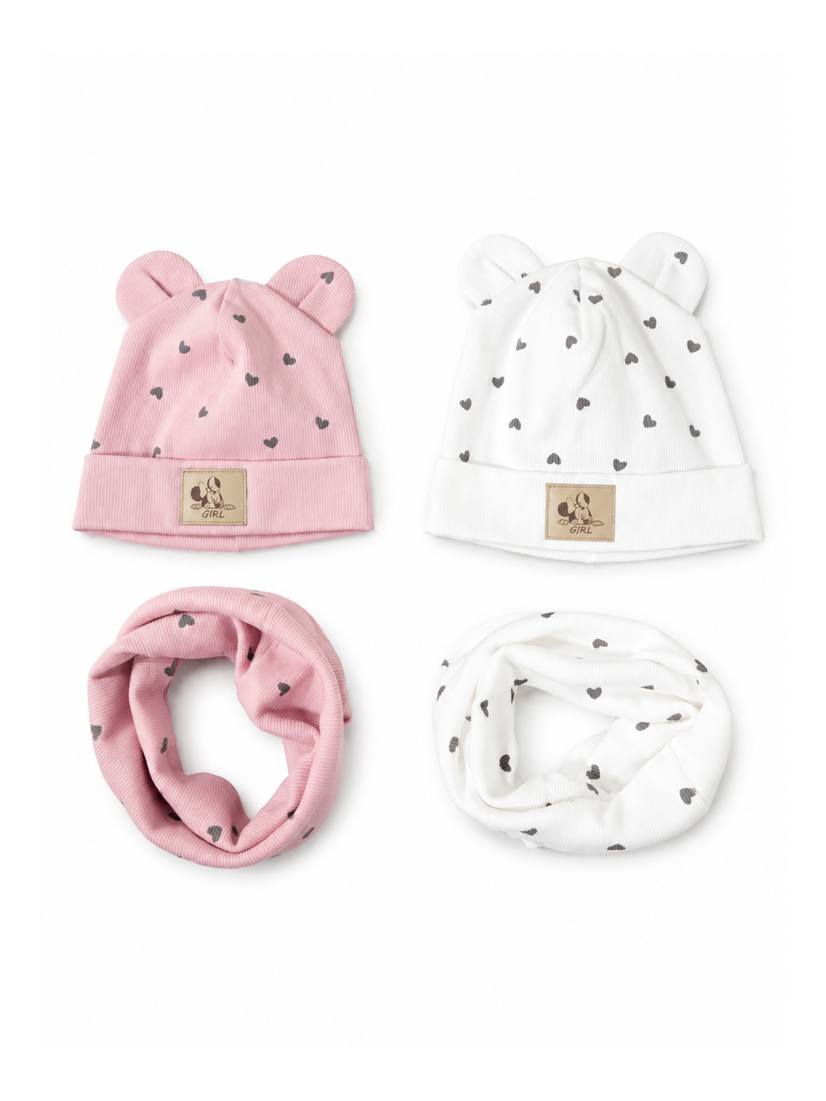 Dievčenský set čiapka a nákrčník Minnie