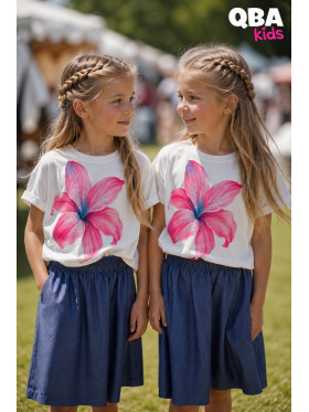 Dievčenské moderné tričko Qba