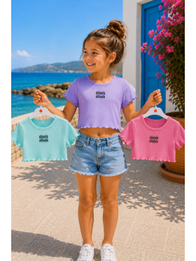Dievčenský letný crop top  3  farby
