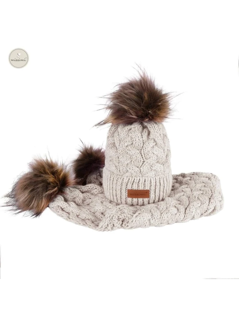 Zimný komplet čiapka a šál